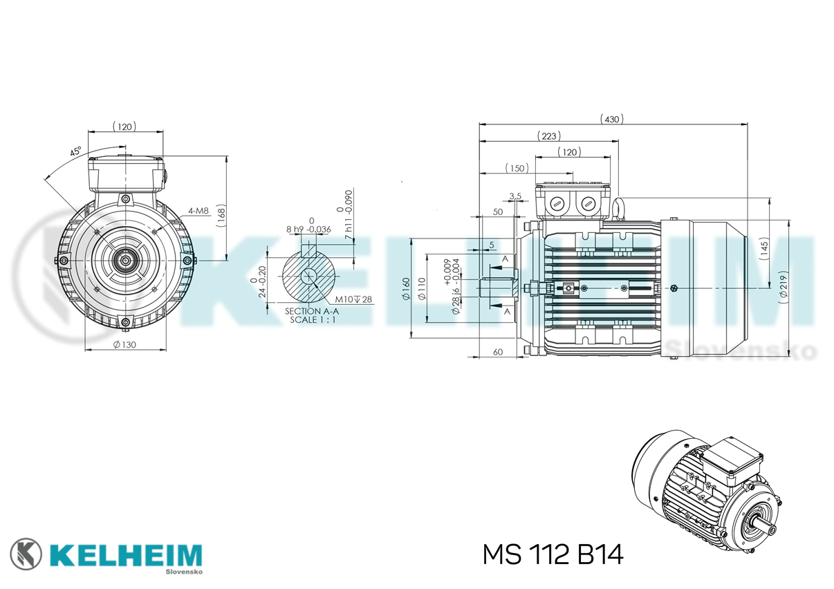 rozměrový výkres MS112B14