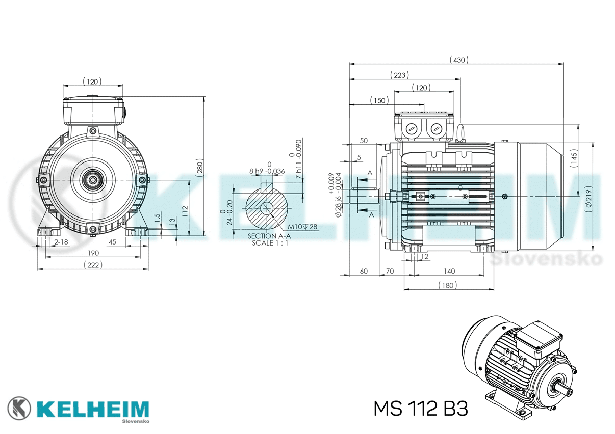 rozměrový výkres MS112B3