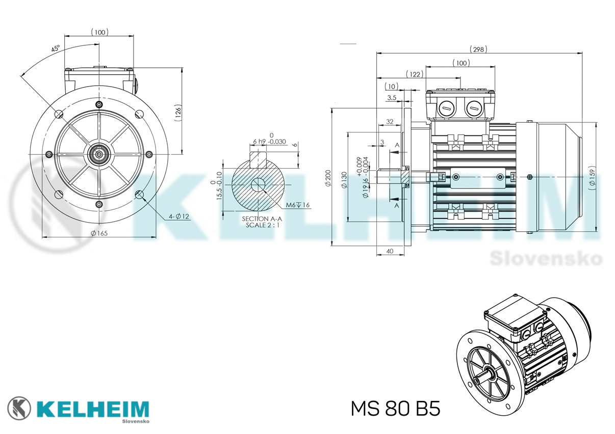 rozměrový výkres MS80B5